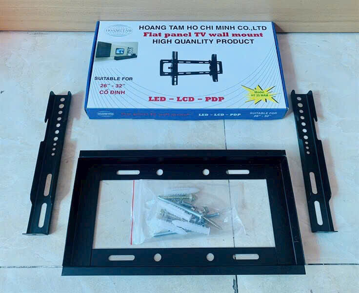 Khung treo tivi cố định lên tường hỗ trợ từ 26inch đến 32nch - Ảnh 2