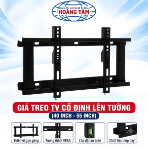 Giá treo tivi cố định lên tường hỗ trợ từ 40inch đến 55nch