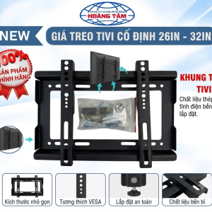 Khung treo tivi cố định lên tường hỗ trợ từ 26inch đến 32nch
