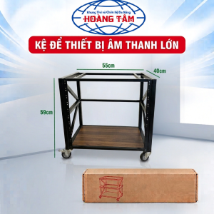 Kệ Để Thiết Bị Âm Thanh Có Bánh Xe Di Chuyển Linh Hoạt
