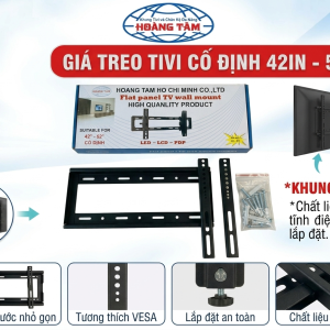 Khung treo tivi cố định lên tường hỗ trợ từ 42inch đến 52nc