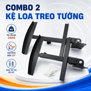 Combo 2 Kệ Loa Cong Và Thẳng Giá Treo Tường